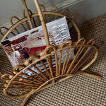 Load image into Gallery viewer, KEPT London Stock 1970s bamboo fan magazine rack
