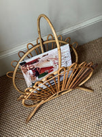 Load image into Gallery viewer, KEPT London Stock 1970s bamboo fan magazine rack
