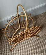 Load image into Gallery viewer, KEPT London Stock 1970s bamboo fan magazine rack
