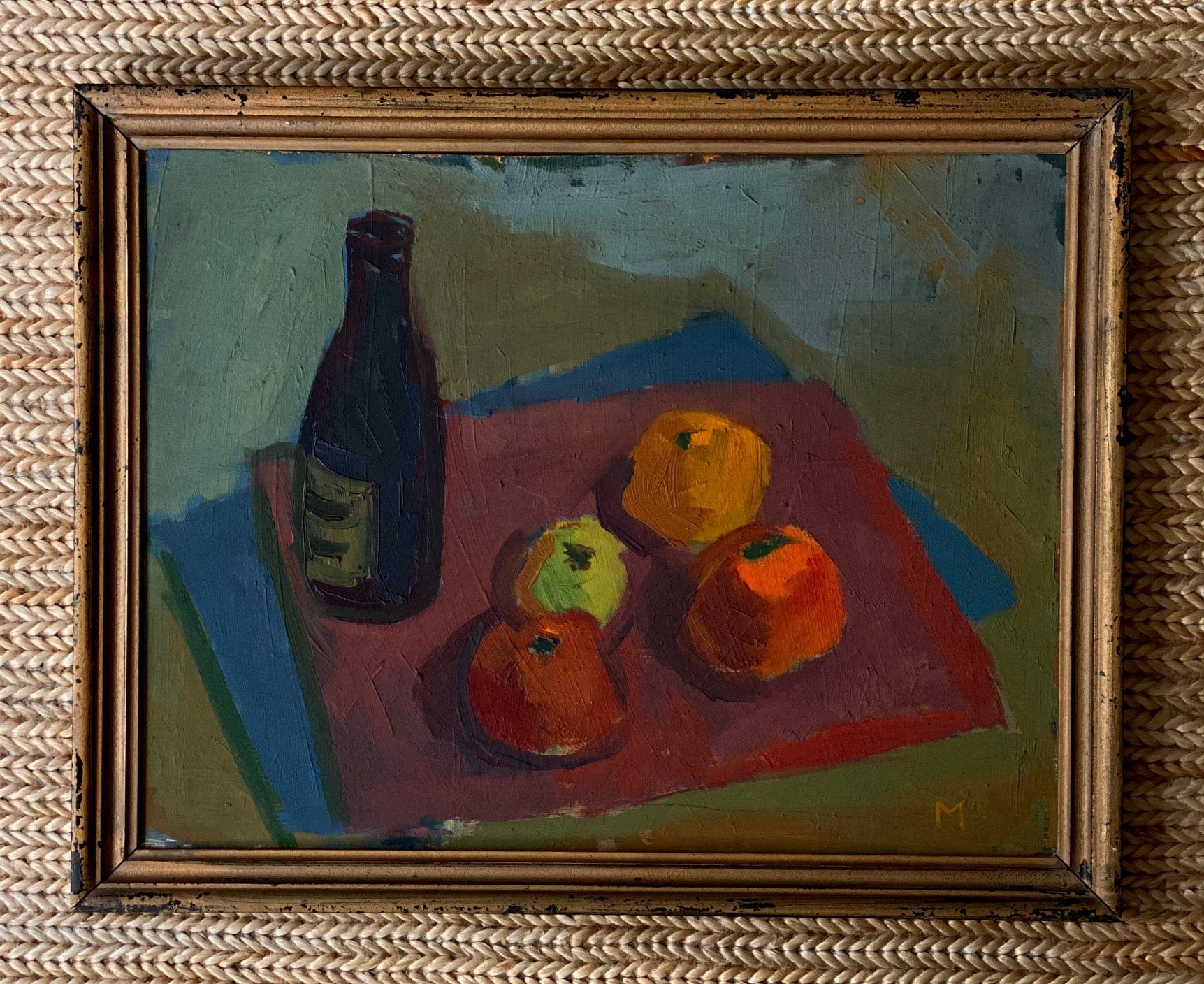 KEPT London Stock A bottle and some fruits by Sven Markhed (1925-1996)