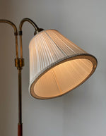 Load image into Gallery viewer, KEPT London Stock A brass and teak floor lamp, mid 20th century
