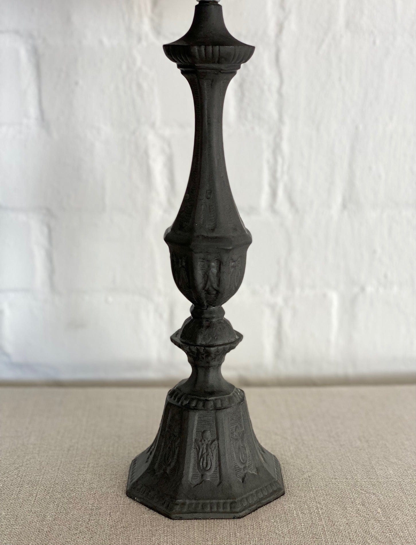 KEPT London A cast iron table lamp