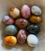 Load image into Gallery viewer, KEPT London A collection of eleven hardstone eggs
