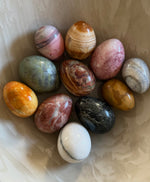Load image into Gallery viewer, KEPT London A collection of eleven hardstone eggs
