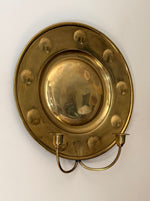 Load image into Gallery viewer, KEPT London Stock A pair of brass round sconces with embossing
