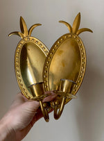 Load image into Gallery viewer, KEPT London Stock A pair of brass wall sconces, embossed
