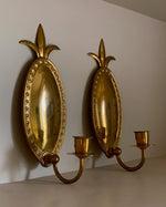 Load image into Gallery viewer, KEPT London Stock A pair of brass wall sconces, embossed
