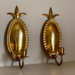 Load image into Gallery viewer, KEPT London Stock A pair of brass wall sconces, embossed
