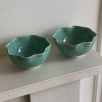 Load image into Gallery viewer, KEPT London Stock A pair of ceramic wavy bowls
