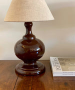 Load image into Gallery viewer, KEPT London Stock A pair of chocolate brown ceramic lamps
