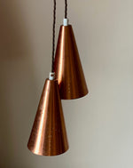 Load image into Gallery viewer, KEPT London Stock A pair of copper pendant lights

