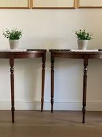 Load image into Gallery viewer, KEPT London A pair of Edwardian demi-lune console tables
