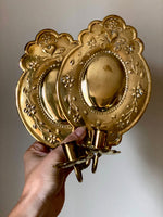 Load image into Gallery viewer, KEPT London Stock A pair of floral embossed wall sconces
