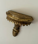 Load image into Gallery viewer, KEPT London Stock A pair of gilt wood fluted wall shelves
