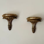 Load image into Gallery viewer, KEPT London Stock A pair of gilt wood fluted wall shelves

