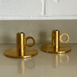 Load image into Gallery viewer, KEPT London A pair of heavy brass chambersticks
