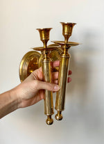 Load image into Gallery viewer, KEPT London Stock A pair of heavy columnar wall sconces
