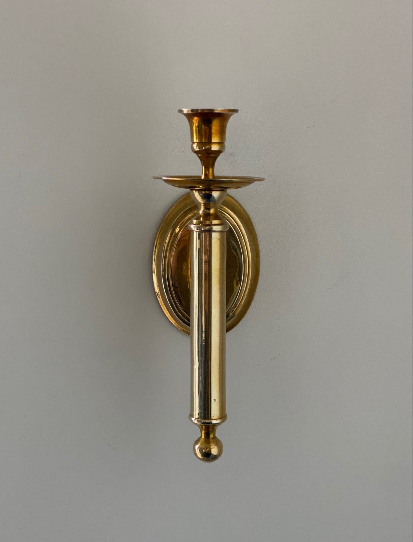 KEPT London Stock A pair of heavy columnar wall sconces