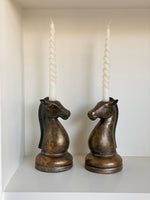Load image into Gallery viewer, KEPT London Stock A pair of horse bookends / candlesticks
