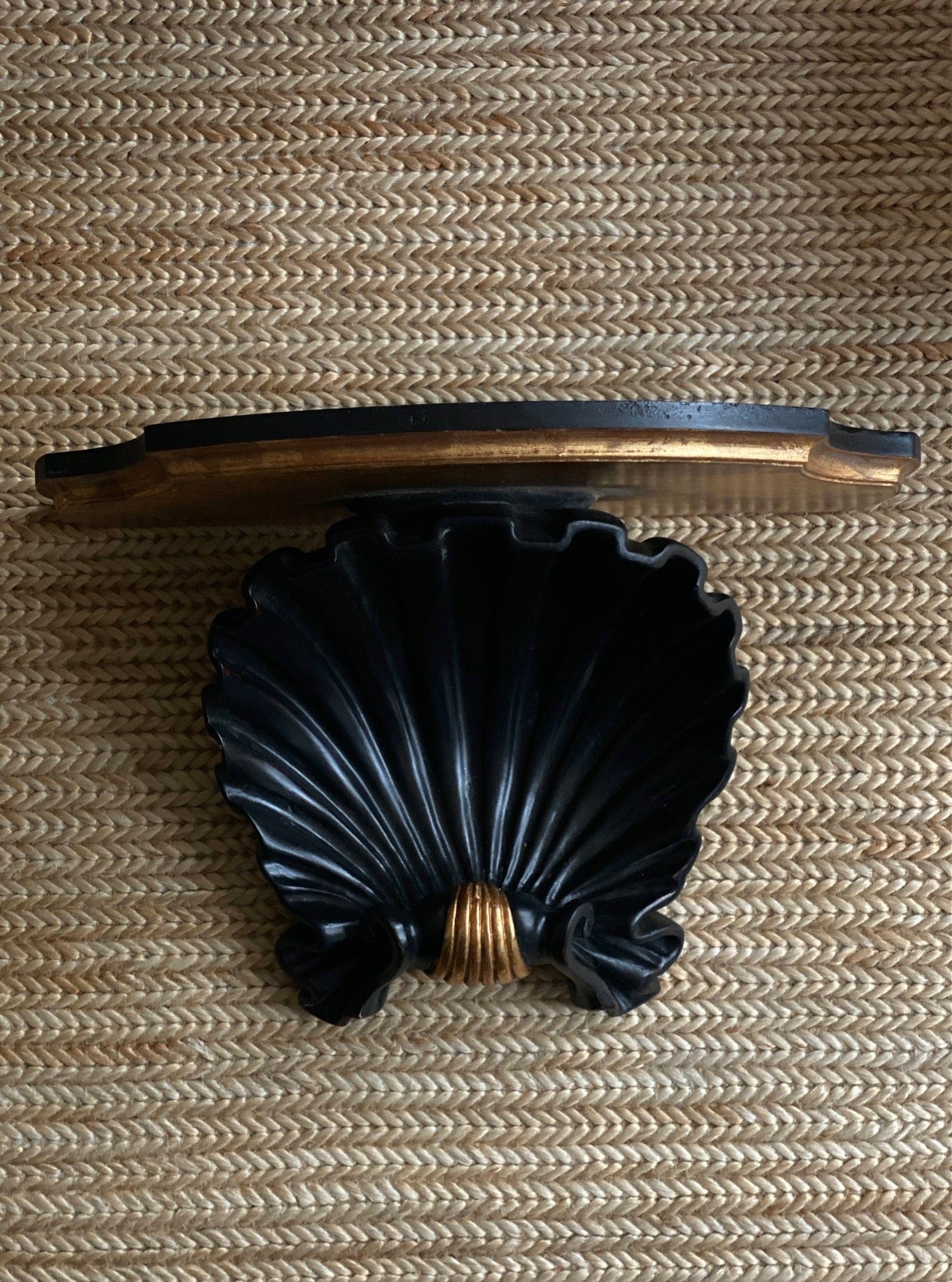 KEPT London Stock A pair of Italian shell wall shelves