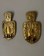 Load image into Gallery viewer, KEPT London Stock A pair of large double arm brass wall sconces
