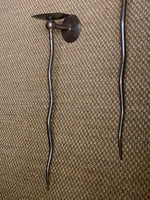 Load image into Gallery viewer, KEPT London Stock A pair of long iron wiggle wall sconces
