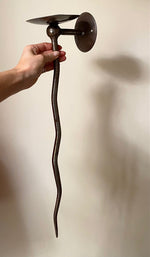 Load image into Gallery viewer, KEPT London Stock A pair of long iron wiggle wall sconces
