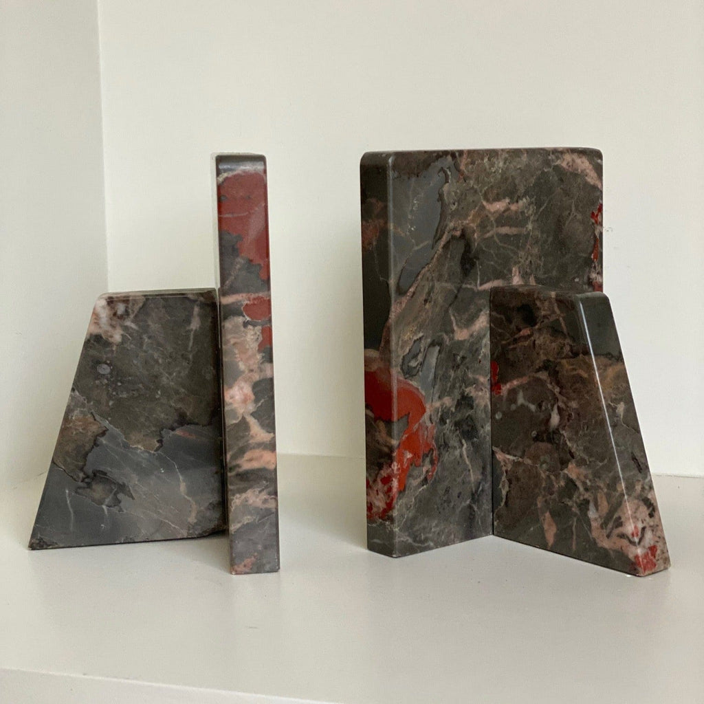 KEPT London Stock A pair of marble bookends