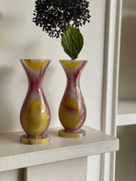 Load image into Gallery viewer, KEPT London A pair of multi striped onyx vases

