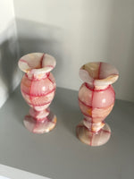 Load image into Gallery viewer, KEPT London A pair of pink and white onyx vases
