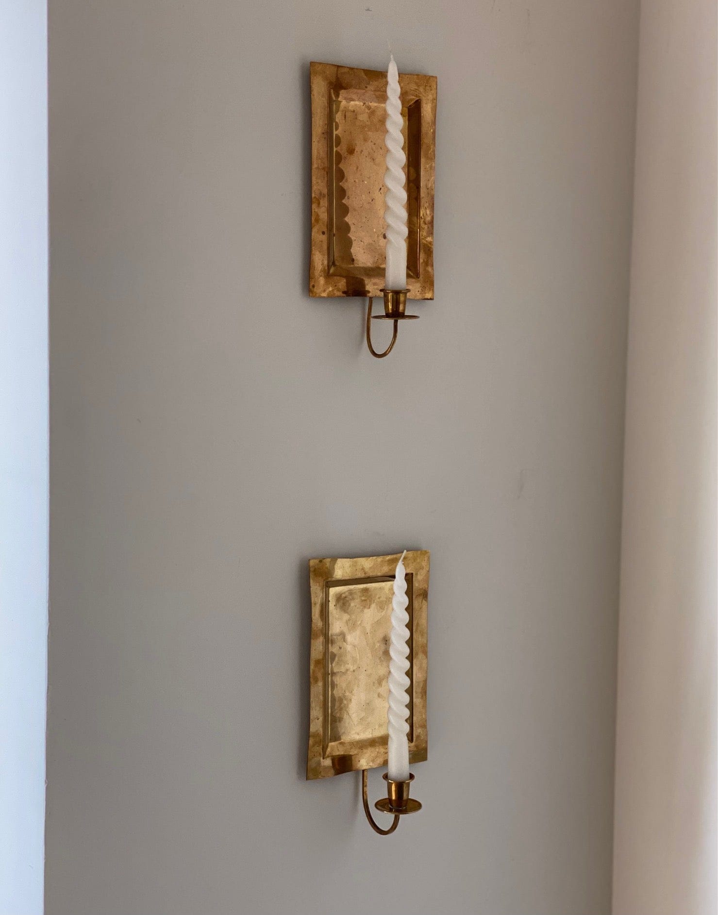 KEPT London Stock A pair of rectangular wall sconces