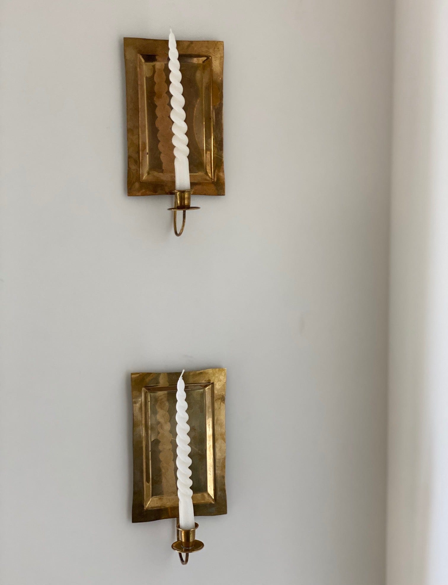 KEPT London Stock A pair of rectangular wall sconces