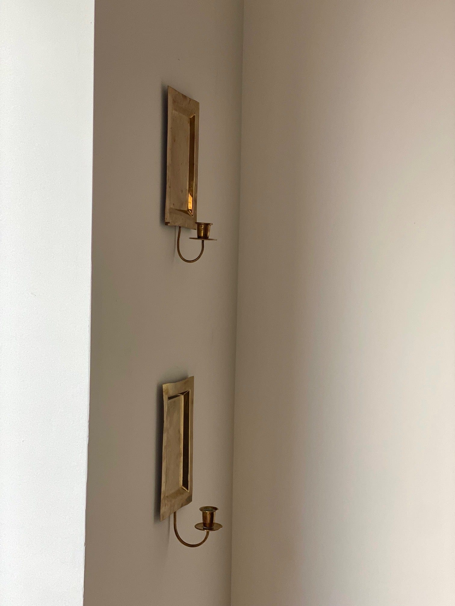 KEPT London Stock A pair of rectangular wall sconces