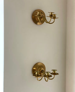 KEPT London A pair of three armed wall sconces