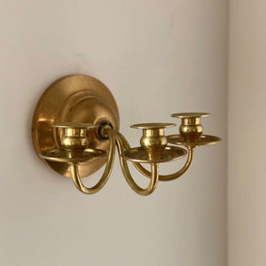 KEPT London A pair of three armed wall sconces