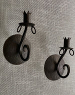 Load image into Gallery viewer, KEPT London A pair of wrought iron wall sconces
