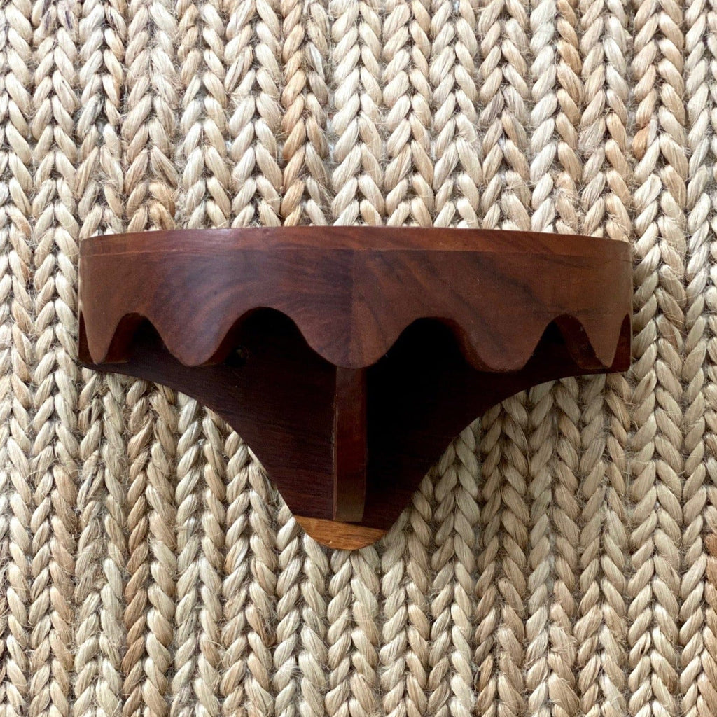 KEPT London A wavy wooden wall shelf