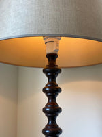 Load image into Gallery viewer, KEPT London Stock A wooden bobbin floor lamp
