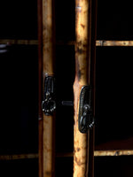 Load image into Gallery viewer, KEPT London Stock Antique tiger bamboo glazed cabinet
