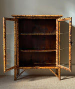 Load image into Gallery viewer, KEPT London Stock Antique tiger bamboo glazed cabinet

