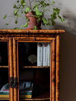 Load image into Gallery viewer, KEPT London Stock Antique tiger bamboo glazed cabinet

