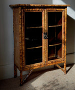 Load image into Gallery viewer, KEPT London Stock Antique tiger bamboo glazed cabinet
