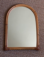 Load image into Gallery viewer, KEPT London Stock Arched bamboo mirror
