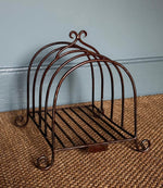 Load image into Gallery viewer, KEPT London Stock Arched metal magazine rack
