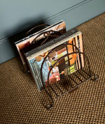 Load image into Gallery viewer, KEPT London Stock Arched metal magazine rack
