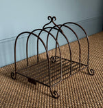 Load image into Gallery viewer, KEPT London Stock Arched metal magazine rack
