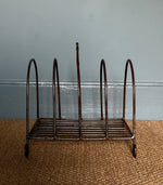 Load image into Gallery viewer, KEPT London Stock Arched metal magazine rack
