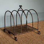 Load image into Gallery viewer, KEPT London Stock Arched metal magazine rack
