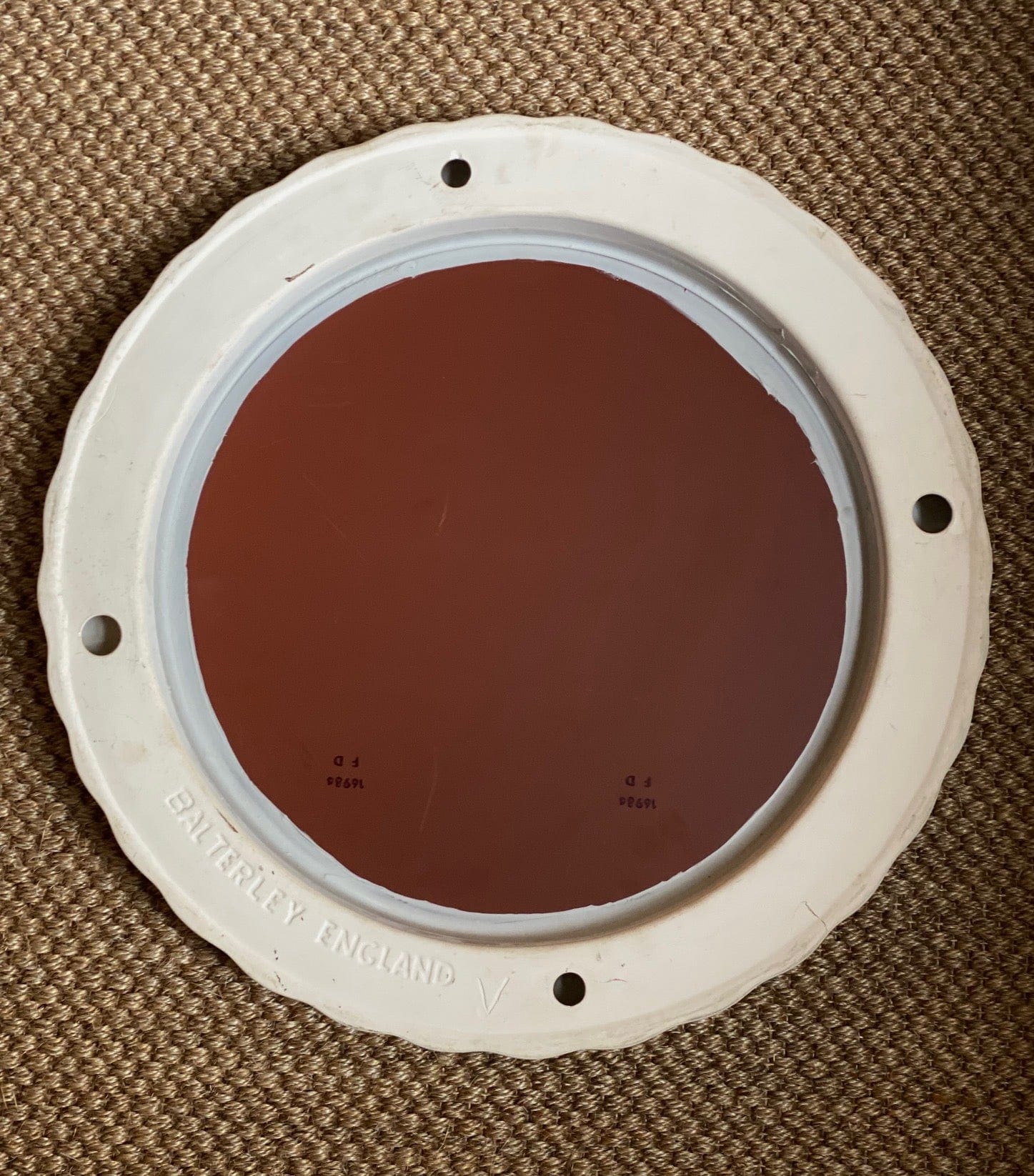 KEPT London Stock Balterley ceramic round mirror