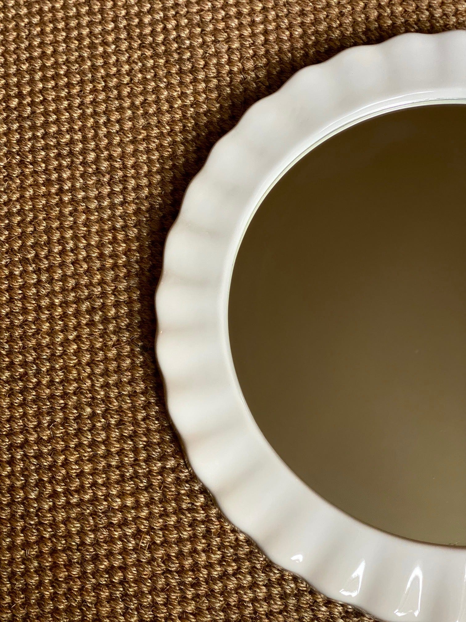 KEPT London Stock Balterley ceramic round mirror